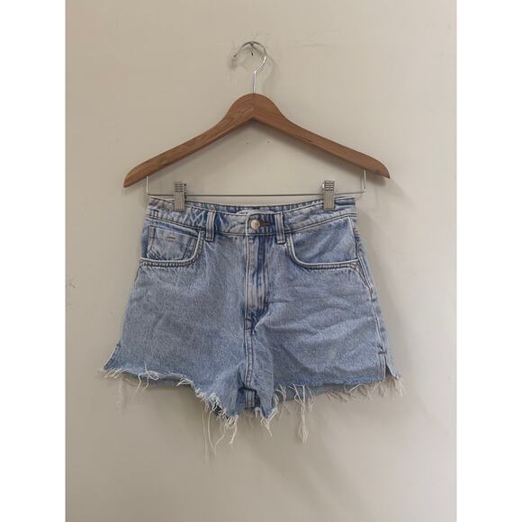 Zara Light Blue Denim Shorts - Picture 1 of 4